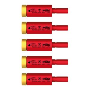 Wiha Drehmoment Set easyTorque Adapter electric für slimBits und slimVario® Halter 5-tlg. in Blister Wiha Drehmoment Set easyTorque Adapter electric für slimBits und slimVario® Halter 5-tlg. in Blister