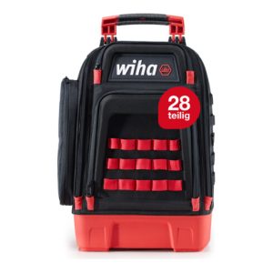 Wiha Elektriker Werkzeugrucksack 27-tlg. I mit Elektriker Grundausstattung I stabiler Standboden I mit Laptopfach I Taschen für Zubehör (45528) Wiha Elektriker Werkzeugrucksack 27-tlg. I mit Elektriker Grundausstattung I stabiler Standboden I mit Laptopfach I Taschen für Zubehör (45528)