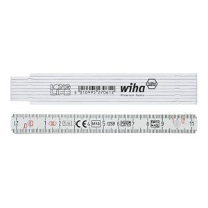 Wiha Gliedermaßstab Longlife® 1 m metrisch, 10 Glieder weiß Wiha Gliedermaßstab Longlife® 1 m metrisch, 10 Glieder weiß