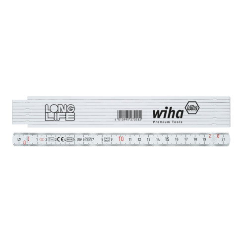 Wiha Gliedermaßstab Longlife® 2 m metrisch, 10 Glieder gelb