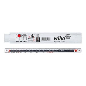 Wiha Gliedermaßstab Longlife® All in One 2 m metrisch, 10 Glieder weiß Wiha Gliedermaßstab Longlife® All in One 2 m metrisch, 10 Glieder weiß