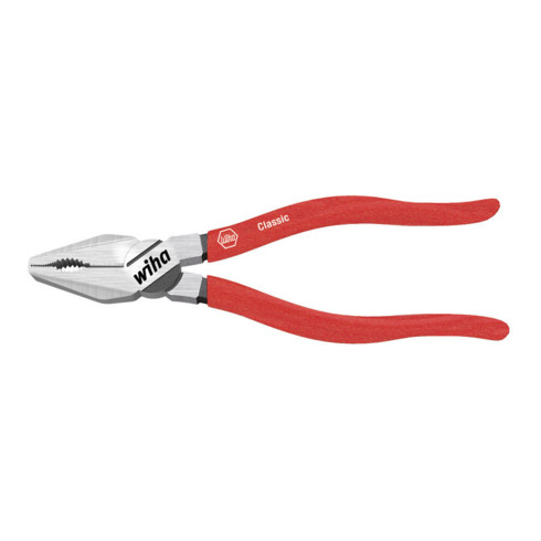 Wiha Kombizange Classic mit DynamicJoint® und OptiGrip mit extra langer Schneide in Blister 160 mm