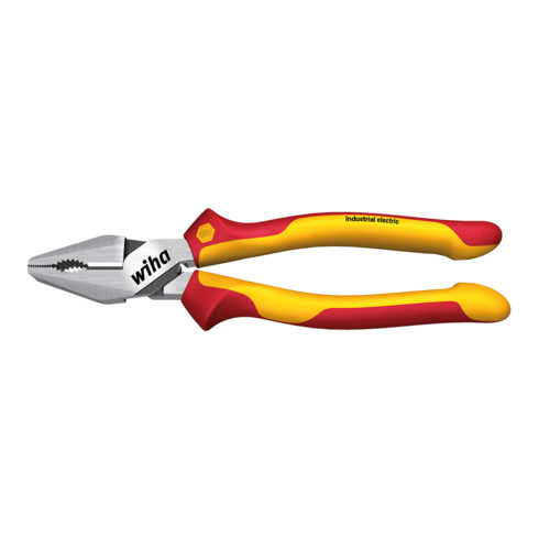 Wiha Kraftkombizange Industrial electric mit DynamicJoint® und OptiGrip in Blister 225 mm