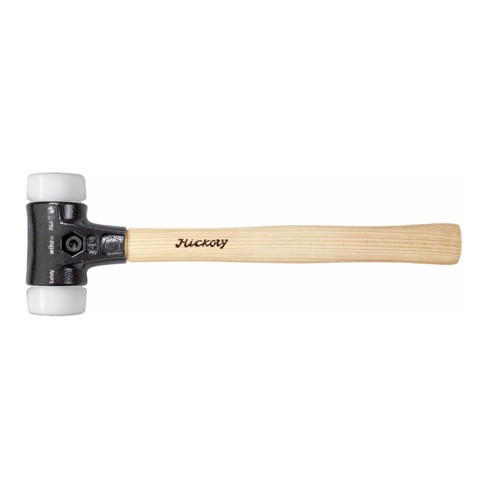 Wiha Schonhammer Safety sehr hart/sehr hart mit Hickory-Holzstiel, Rund-Schlagkopf 80L mm