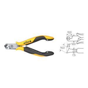 Wiha Schrägvornschneider Professional ESD breiter Kopf, ca. 29° mit kleiner Wate 115 mm Wiha Schrägvornschneider Professional ESD breiter Kopf, ca. 29° mit kleiner Wate 115 mm