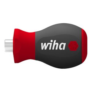 Wiha Schraubendreher mit Bithalter magnetisch Stubby, 1/4″ 57 mm