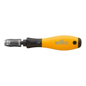Wiha Schraubendreher mit Bithalter SoftFinish® ESD, mechanisch verriegelbar 1/4″ 148 mm