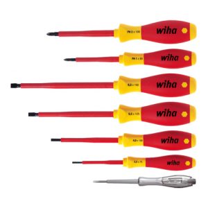 Wiha Schraubendreher Set SoftFinish® electric Schlitz, Phillips 7-tlg.