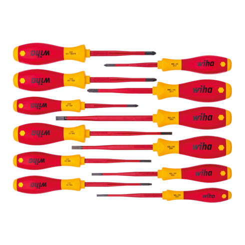Wiha Schraubendrehersatz SoftFinish 3201SF K12 S.12tlg
