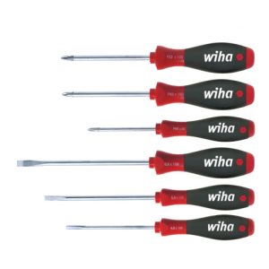 Wiha Schraubendreher Set SoftFinish® Schlitz, Phillips, Pozidriv 6-tlg.