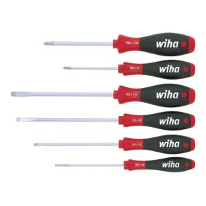 Wiha Schraubendreher Set SoftFinish® Schlitz, Pozidriv 6-tlg.