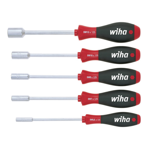 Wiha Schraubendreher Set SoftFinish® Sechskant-Steckschlüssel 5-tlg.