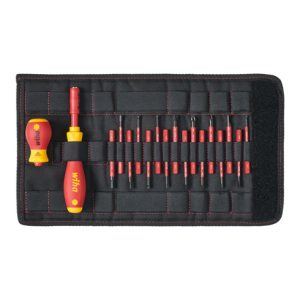 Wiha Schraubendreher und Bit Set slimVario® gemischt 18-tlg. in Tasche