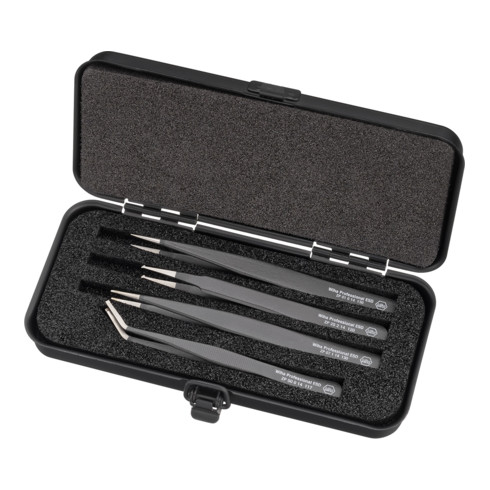 Wiha SMD-Pinzette Set Professional ESD gemischt 4-tlg.