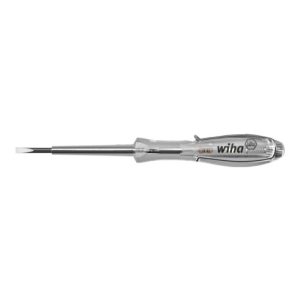 Wiha Spannungsprüfer SoftFinish® einpolig, 110 – 250 Volt Schlitz transparent, mit Ansteckclip 3 mm Wiha Spannungsprüfer SoftFinish® einpolig, 110 – 250 Volt Schlitz transparent, mit Ansteckclip 3 mm