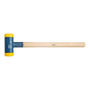 Wiha Vorschlaghammer rückschlagfrei, mittelhart mit Hickory-Holzstiel, Rund-Schlagkopf 100 mm Wiha Vorschlaghammer rückschlagfrei, mittelhart mit Hickory-Holzstiel, Rund-Schlagkopf 100 mm