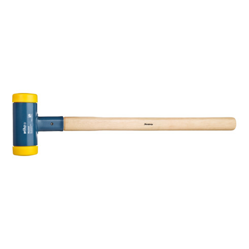 Wiha Vorschlaghammer rückschlagfrei, mittelhart mit Hickory-Holzstiel, Rund-Schlagkopf 100 mm