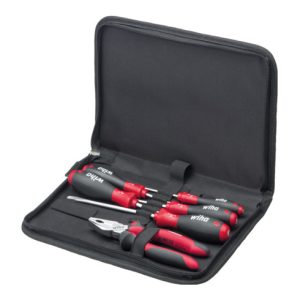 Wiha Werkzeug Set Mechaniker Schraubendreher, Kombizange 6-tlg. in Tasche Wiha Werkzeug Set Mechaniker Schraubendreher, Kombizange 6-tlg. in Tasche