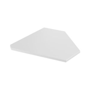 Winkelplatte, 90°, B 800 x T 800 mm, weiß/weißalu Winkelplatte, 90°, B 800 x T 800 mm, weiß/weißalu