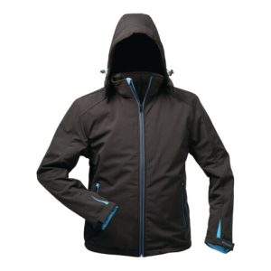 Wintersoftshelljacke Uranos Gr.XXXL schwarz/blau 96% PES/4% EL Wintersoftshelljacke Uranos Gr.XXXL schwarz/blau 96% PES/4% EL