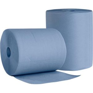 WIPEX Putzpapier BlueTech, universell einsetzbar, 3-lagig, Recyclingpapier, blau, 2 Rollen mit Kern-Ø 280 mm & 500 Tüchern, Tuchformat 380 x 360 mm WIPEX Putzpapier BlueTech, universell einsetzbar, 3-lagig, Recyclingpapier, blau, 2 Rollen mit Kern-Ø 280 mm & 500 Tüchern, Tuchformat 380 x 360 mm