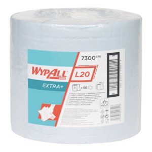 Wischtuch WYPALL L20 7300 L380xB235ca.mm blau 2-lagig 500 Tü./Rl. Wischtuch WYPALL L20 7300 L380xB235ca.mm blau 2-lagig 500 Tü./Rl.