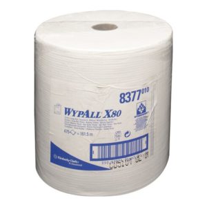 Wischtuch WYPALL X80 8377 L340xB315ca.mm weiß 1-lagig 475 Tü./Rl. Wischtuch WYPALL X80 8377 L340xB315ca.mm weiß 1-lagig 475 Tü./Rl.