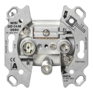 Wisi Multimedia-Stichdose, 5 dB 3-Loch, KDG zert. DD04M0650 Wisi Multimedia-Stichdose, 5 dB 3-Loch, KDG zert. DD04M0650