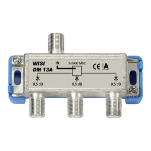 Wisi Verteiler 3f. 5-2400MHz, 9,5dB DM13A Wisi Verteiler 3f. 5-2400MHz, 9,5dB DM13A