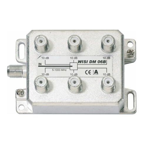 Wisi Verteiler 6f. 5-1000MHz, 10dB DM06B