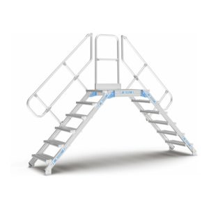ZARGES LM-Überstieg 45° 11 Stufen, 600 mm breit, Höhe 2.240 mm ZARGES LM-Überstieg 45° 11 Stufen, 600 mm breit, Höhe 2.240 mm