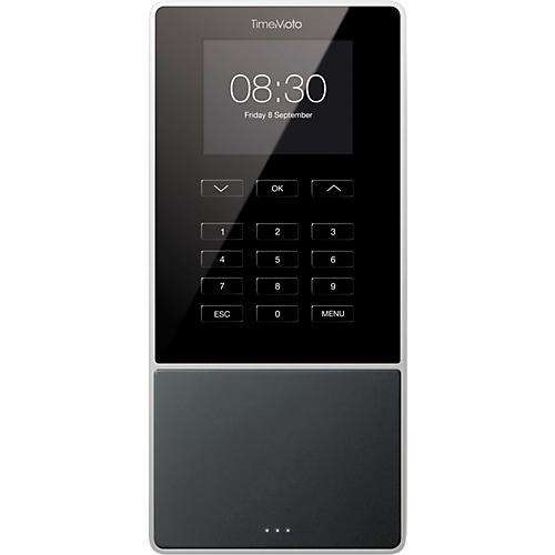 Zeiterfassungssystem TimeMoto TM-616, Wandmontage, Komplettlösung, bis 200 Nutzer, ID per RFID/PIN, USB/LAN/WLAN, 5 RFID-Karten