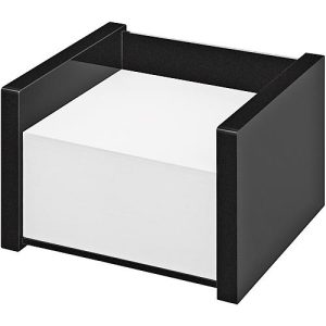 Zettelbox WEDO Black Office, schwarz mattiert/glänzend, mit 500 Notizblatt Zettelbox WEDO Black Office, schwarz mattiert/glänzend, mit 500 Notizblatt