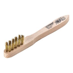 Zündkerzenbürste L.150mm 0,15mm Messingdraht gewellt 3-reihig Btl.LESSMANN Zündkerzenbürste L.150mm 0,15mm Messingdraht gewellt 3-reihig Btl.LESSMANN