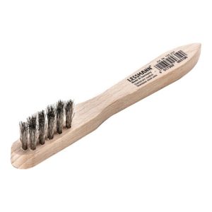 Zündkerzenbürste L.150mm 0,15mm VA-Stahldraht gewellt 3-reihig LESSMANN Zündkerzenbürste L.150mm 0,15mm VA-Stahldraht gewellt 3-reihig LESSMANN