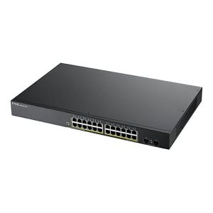 Zyxel GS1900-24HPv2 – Switch – Smart – 24 x 10/100/1000 (PoE) + 2 x 10/100/1000 – an Rack montierbar, wandmontierbar – PoE (170 W) Zyxel GS1900-24HPv2 – Switch – Smart – 24 x 10/100/1000 (PoE) + 2 x 10/100/1000 – an Rack montierbar, wandmontierbar – PoE (170 W)